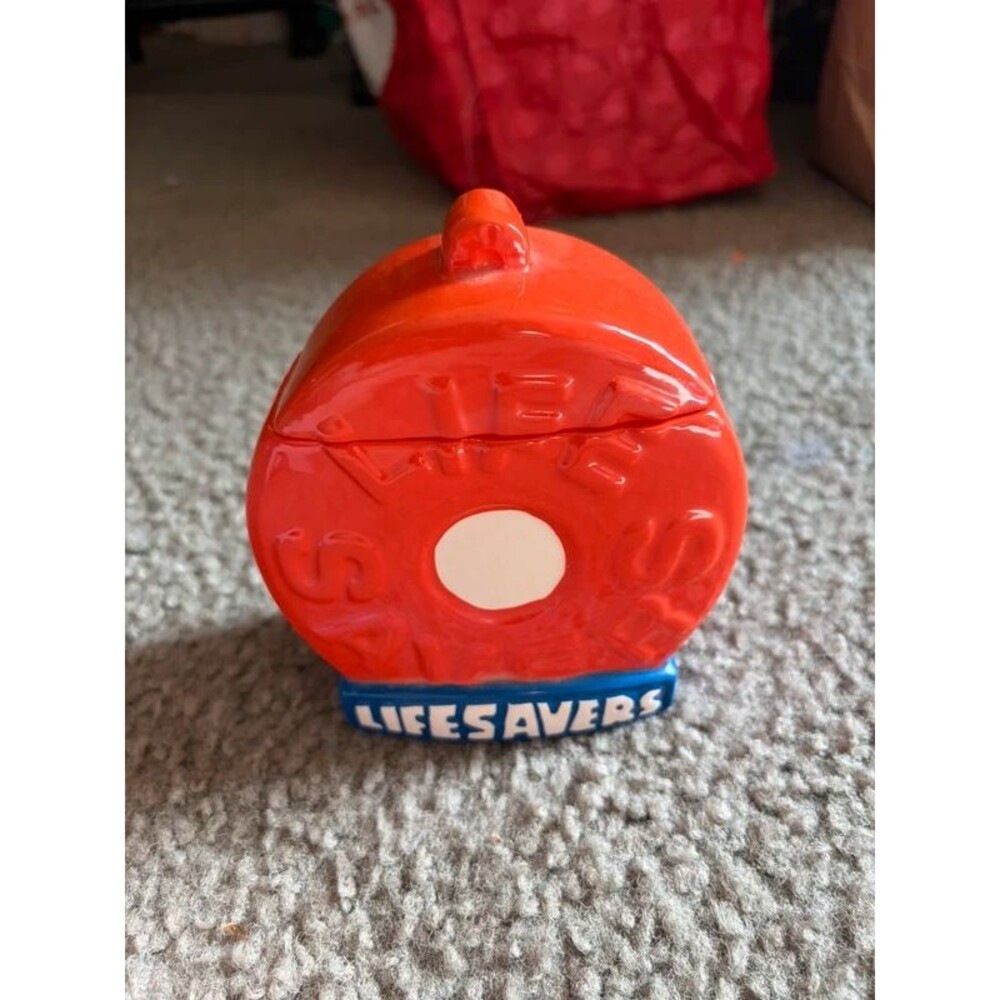 VTG Lifesavers Candy Ceramic Jar 1980s Huston Harvest Gifts